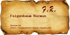 Feigenbaum Razmus névjegykártya